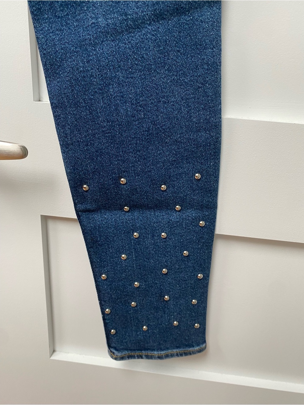 Anthropologie Hey There Stud Blue McGuire Newton High-Rise Skinny Jeans size 28 - Picture 10 of 11